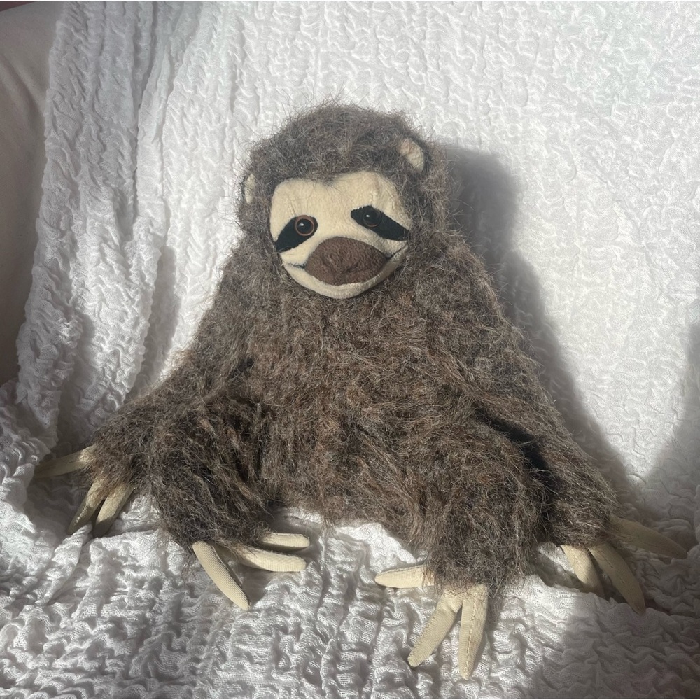💚3/$15💚 FIESTA 9.5” Sitting Three Toed Sloth Plushie Stuffed Animal Toy